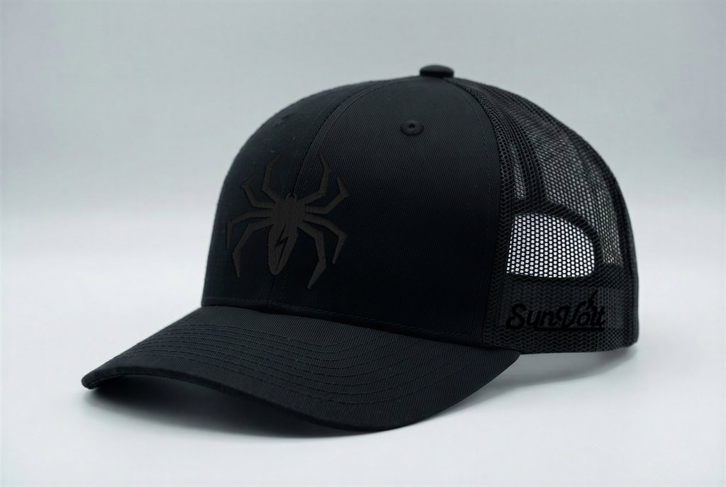 Black Lightning Spider Hat