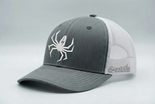 Gray & White Spider Hat